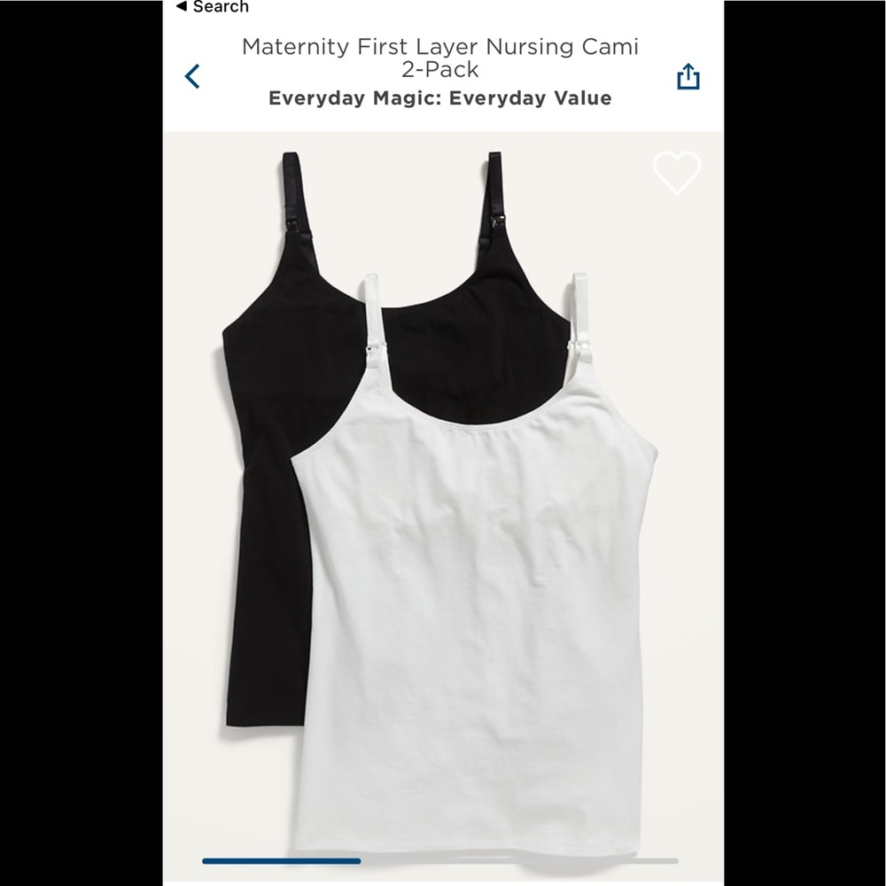 Maternity First Layer Nursing Cami Top